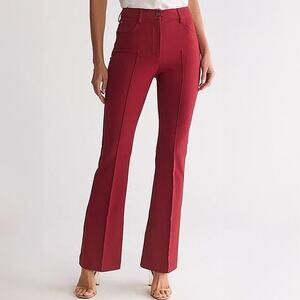 Reiss Maroon Red Flared Suit Trousers Size US 2